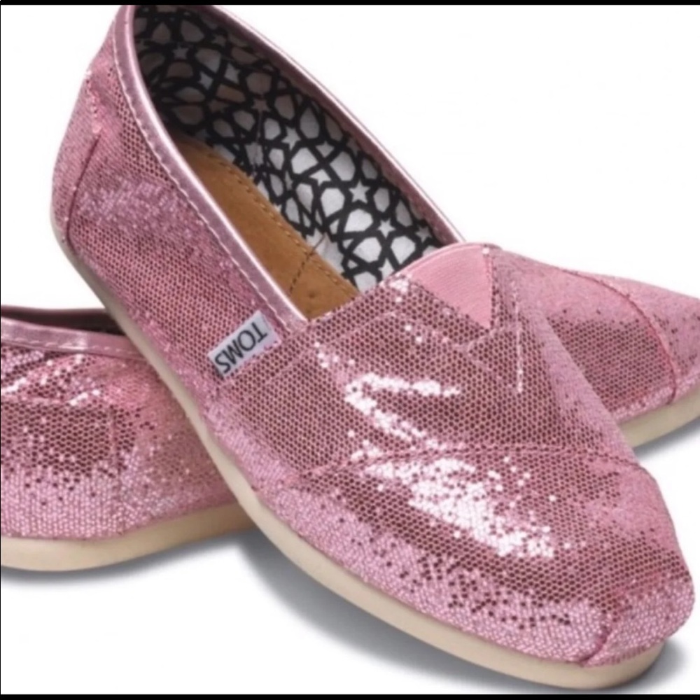 Sparkling Pink Gorgeous Shoe by TOMS